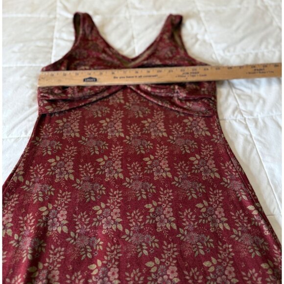 Cider Baby doll M  Floral V-Neck Sleeveless Midi Dress Romantic Euro Summer y2k - Picture 9 of 15